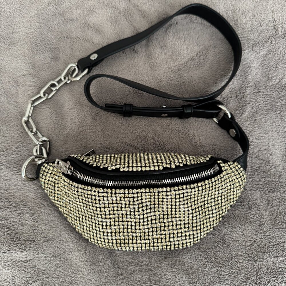 Alexander Wang rhinestone belt bag